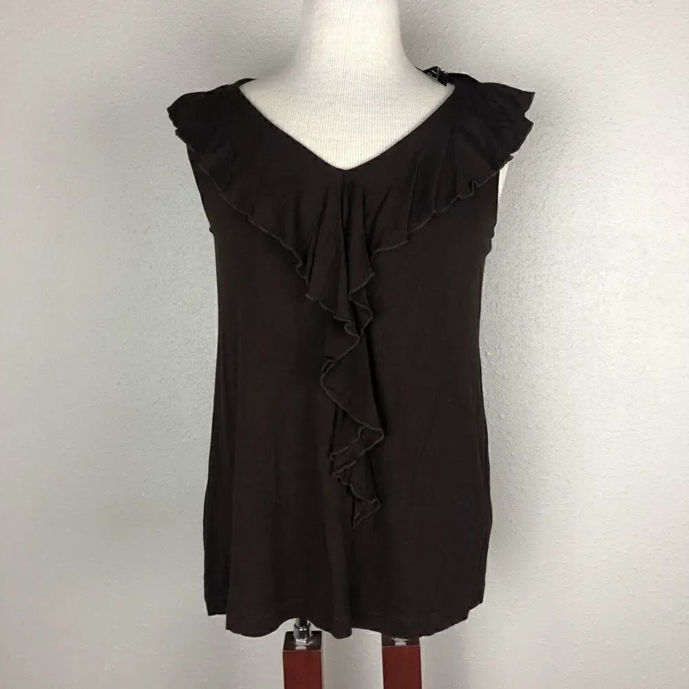 NWT Luciano Dante Brown Sleeveless Top Size M